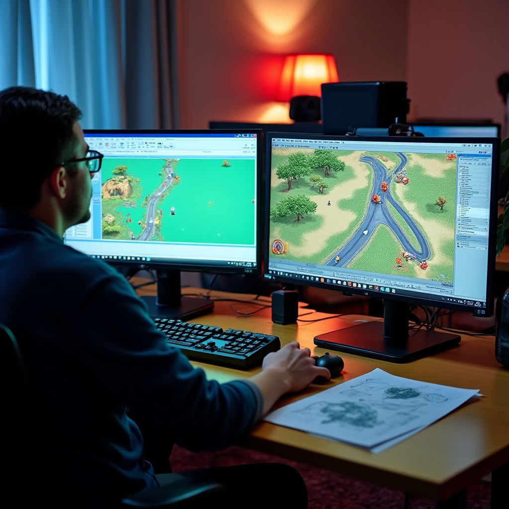 Development team working on Chicken Road